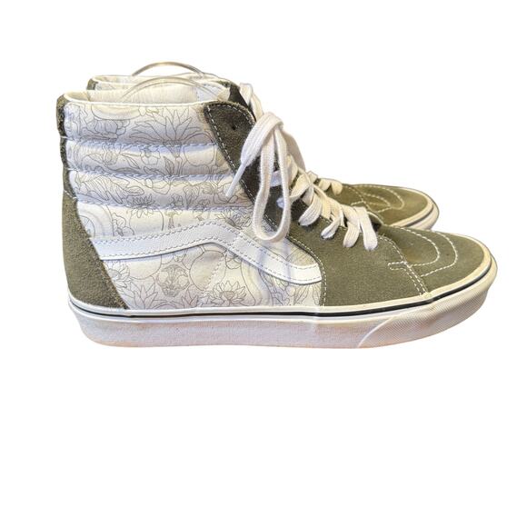 Vans Sk8-Hi Desert Skulls Grape Leaf & White Skate Shoes Unisex M=9 W=10.5 - Picture 1 of 9